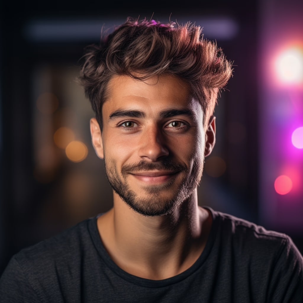 Portrait  of a young man with beard